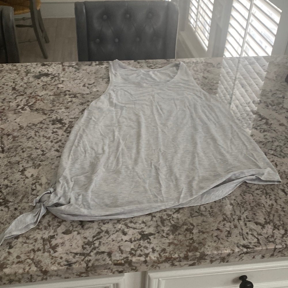 Lululemon asymmetrical tie waist tank.